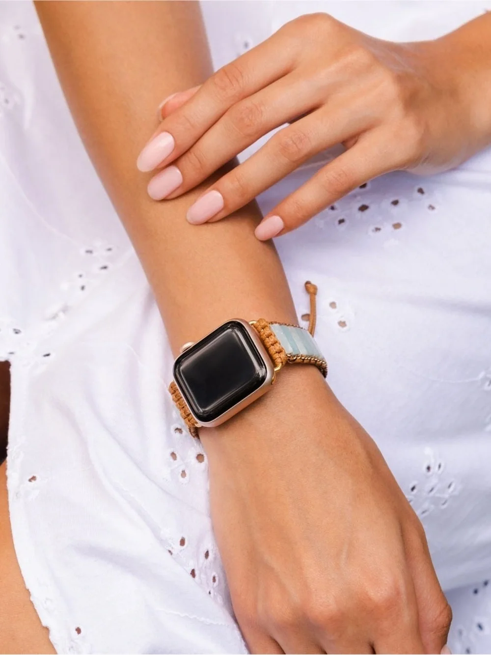 Cape Diablo Amazonite Protection Apple Watch Strap - Picture 5 of 11